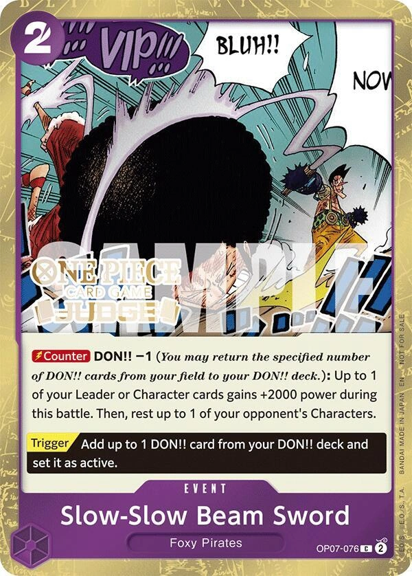 Slow-Slow Beam Sword (Judge Pack Vol. 6)
